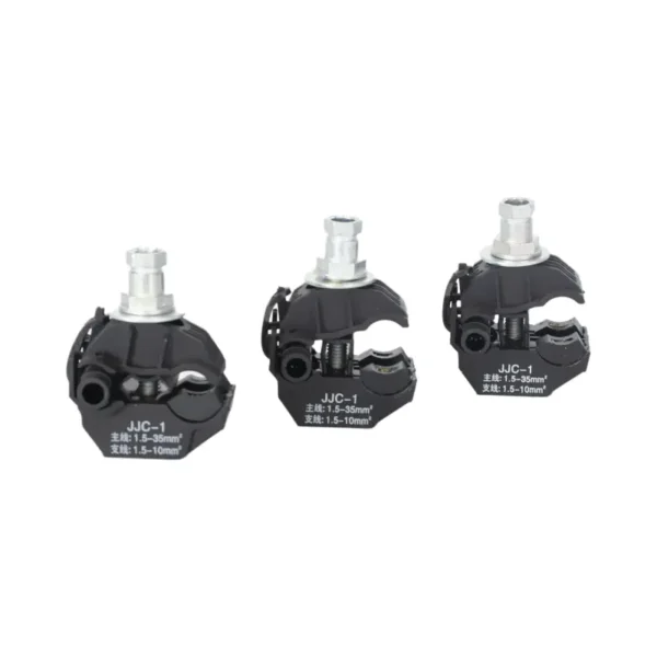 Three Insulation Piercing Clamps, Model JJC-1.