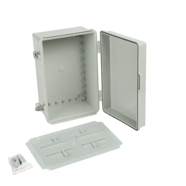 Industrial Steel Junction Enclosure with Grey Cover and IP67 Protection